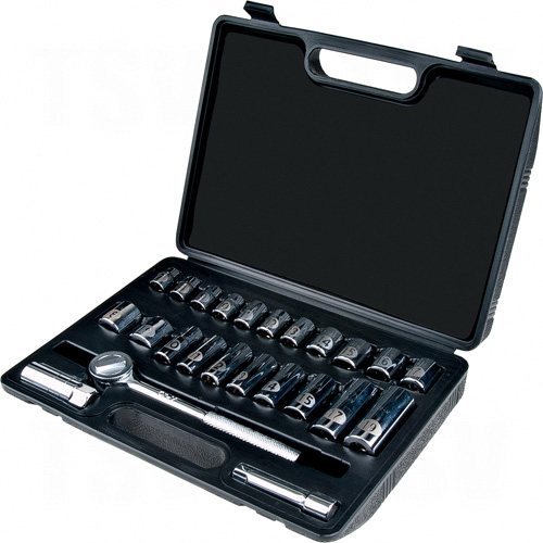24-Piece 3/8 Drive Metric Socket Set" - TLV358