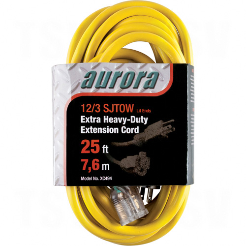 Outdoor Vinyl Extension Cords with Light Indicator - Single Tap - XC494