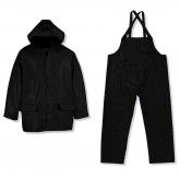Viking "Handyman" 3 Piece PVC/Polyester/PVC Rainsuit  , 2X-Large,  Black - 2110BK-XXL