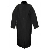 Open Road Light Industrial Rainwear 2 Piece Premium Long Coat with Detachable Hood / PVC Sandwich Construction, 2X-Large,  Black - 2120BK-XXL