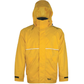 Viking "Journeyman 420D" Heavy Duty Rain Gear - 420 Denier Rip-Stop Nylon / PVC, Hooded Jacket, Zip Slash Pockets, 2X-Large, Yellow - 3300J-XXL