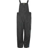 Viking Professional "Thor 300D" - Waterproof / Breathable 300 Denier Trilobal Rip-Stop Polyester / PU Bib Pants, Side Access / Boot Zips, 11 Pockets, 3 Tool Loops, 2X-Large, Black - 3910PB-XXL