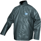 Viking "Journeyman" Jacket 0.45mm Industrial Oil Resistant PVC  , 2X-Large,  Green - 4110J-XXL