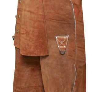Split Leather Bib Overalls - 063344325987