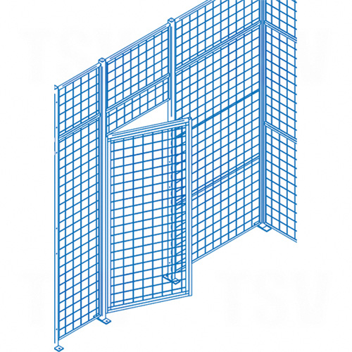 KD110 - Wire Mesh Partition Components - Swing Doors