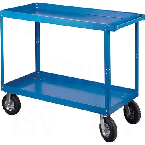 MB488 - Knocked-Down Shelf Carts - 2-Shelf Utility Trucks