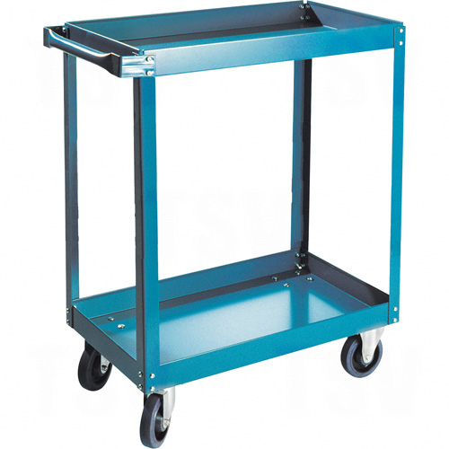 MB492 - Knocked-Down Shelf Carts - 2-Shelf Utility Trucks