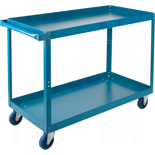 MB494 - Knocked-Down Shelf Carts - 2-Shelf Utility Trucks