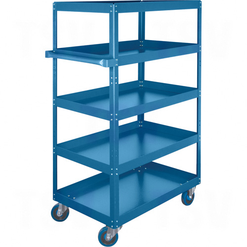 ML151 - Knocked-Down Shelf Carts - 5-Shelf Utility Trucks