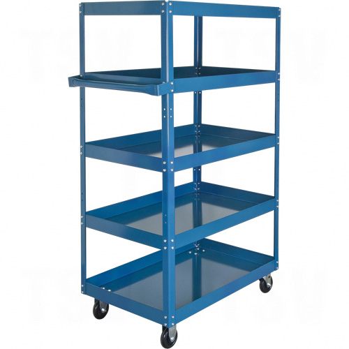 MN158 - Knocked-Down Shelf Carts - 5-Shelf Utility Trucks
