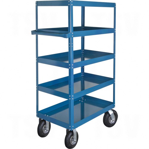 MN161 - Knocked-Down Shelf Carts - 5-Shelf Utility Trucks