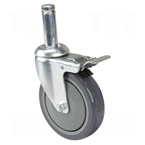 RL049 - Chromate Wire Shelving - Casters