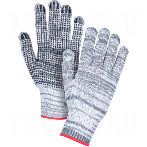 Multicolour Poly/Cotton Dotted Gloves - SAM662