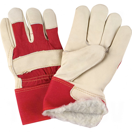 Grain Cowhide Fitters Acrylic Boa Lined Gloves - SAO053