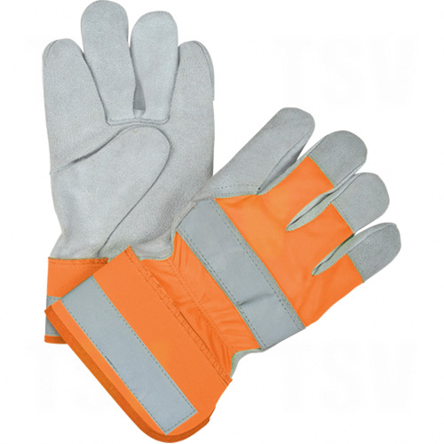 Superior Quality High-Viz Split Cowhide Fitters Gloves - SEK236