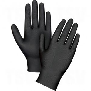 Heavyweight Black Nitrile Gloves - SDL990