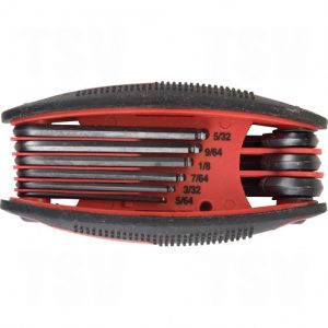 Folding Hex Key Sets - Sae - Ball End Fold Up - TJZ056