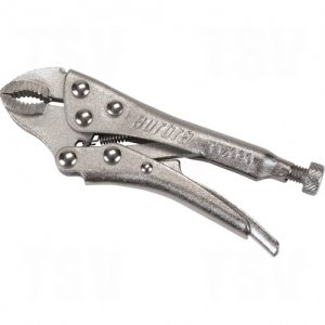 Locking Pliers - Curved Jaws With Wire Cutter - TJZ090