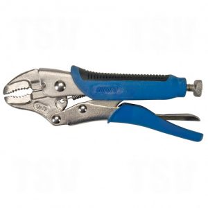 Locking Pliers - Curved Jaws With Wire Cutter - TJZ091