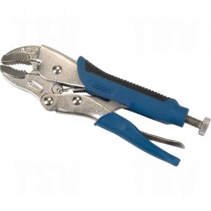 Locking Pliers - Curved Jaws With Wire Cutter - TJZ092