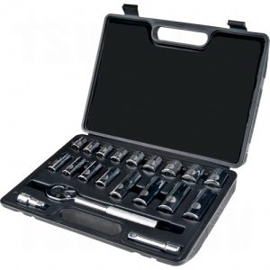 20-Piece 3/8 Drive S.A.E. Socket Set" - TLV357
