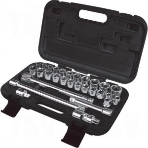 29-Piece 1/2 Drive S.A.E./Metric Socket Set" - TLV359